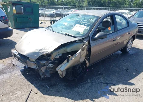 2002 Dodge Neon из США, поврежденный, VIN 1B3ES26C02D570672